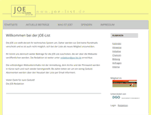 Tablet Screenshot of joe-list.de
